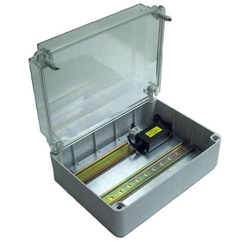 2 module din rail enclosure metal|weatherproof din rail enclosure.